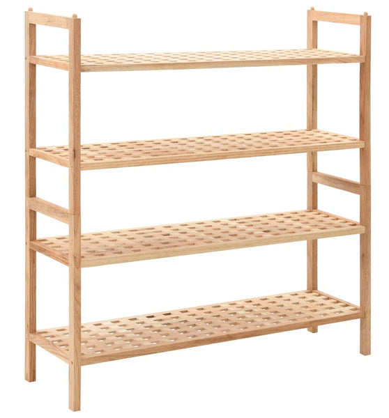 Schuhregal Walnussholz Massiv 69x26x81 cm