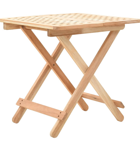 Klappbarer Beistelltisch Walnussholz Massiv 50x50x49 cm