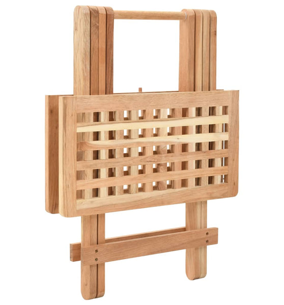 Klappbarer Beistelltisch Walnussholz Massiv 50x50x49 cm