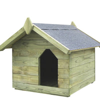 Hundehütte mit Dach Imprägniertes Kiefernholz