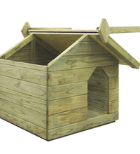 Hundehütte mit Dach Imprägniertes Kiefernholz