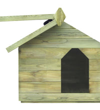 Hundehütte mit Dach Imprägniertes Kiefernholz