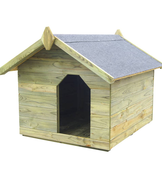 Hundehütte mit Dach Imprägniertes Kiefernholz
