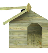 Hundehütte mit Dach Imprägniertes Kiefernholz