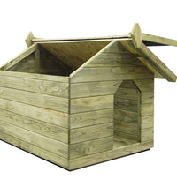Hundehütte mit Dach Imprägniertes Kiefernholz
