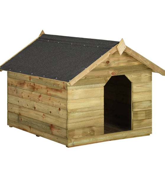 Hundehütte mit öffnendem Dach Imprägniertes Kiefernholz