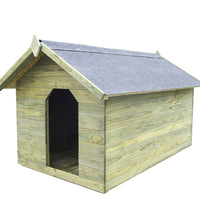 Hundehütte mit öffnendem Dach Imprägniertes Kiefernholz