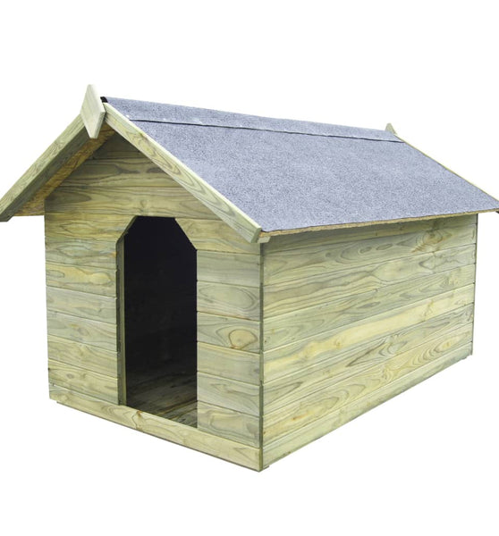Hundehütte mit öffnendem Dach Imprägniertes Kiefernholz