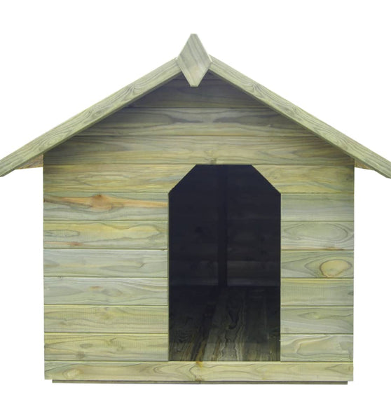 Hundehütte mit öffnendem Dach Imprägniertes Kiefernholz