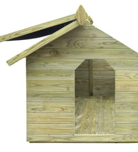 Hundehütte mit öffnendem Dach Imprägniertes Kiefernholz