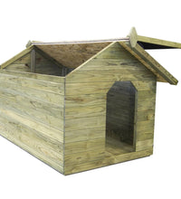 Hundehütte mit öffnendem Dach Imprägniertes Kiefernholz