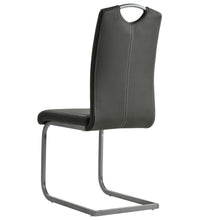 Freischwinger 6 Stk. Grau Kunstleder
