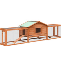 Kaninchenstall 310x70x87 cm Kiefernholz & Tannenholz