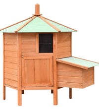 Hühnerkäfig 126x117x125 cm Kiefernholz & Tannenholz