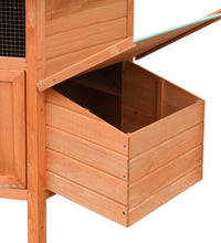 Hühnerkäfig 126x117x125 cm Kiefernholz & Tannenholz