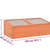 Frühbeet Holz 100x50x34 cm