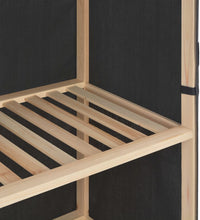 Schuhschrank mit Abdeckung Grau 79 x 40 x 80 cm Stoff