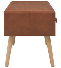 Couchtisch Braun 80x40x46 cm Kunstleder