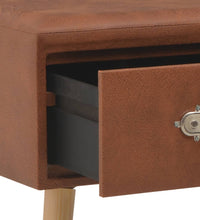 Couchtisch Braun 80x40x46 cm Kunstleder
