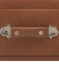 Couchtisch Braun 80x40x46 cm Kunstleder