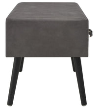 Couchtisch Grau 80x40x46 cm Kunstleder