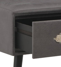Couchtisch Grau 80x40x46 cm Kunstleder