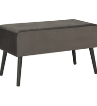 Couchtisch Grau 80x40x46 cm Samt