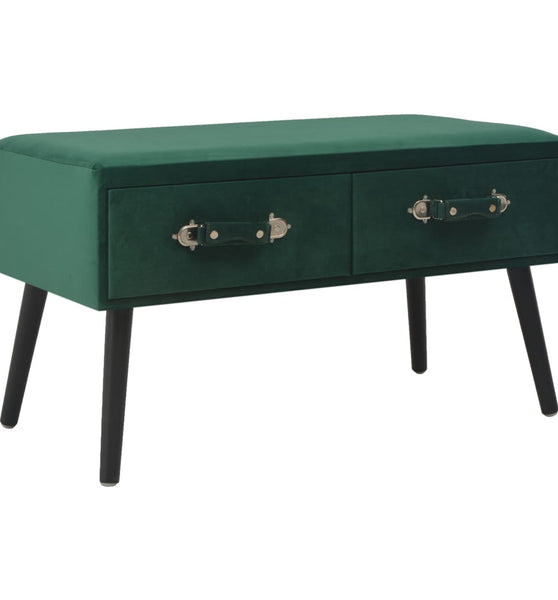 Couchtisch Grün 80x40x46 cm Samt