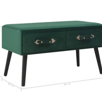 Couchtisch Grün 80x40x46 cm Samt