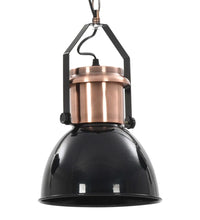 Deckenlampe 2 Stk. Schwarz Rund E27