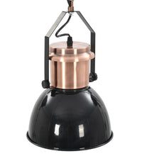 Deckenlampe 2 Stk. Schwarz Rund E27