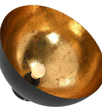 Deckenleuchten 2 Stk. Schwarz und Gold Halbkugelförmig E27
