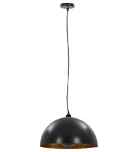 Deckenleuchten 2 Stk. Schwarz und Gold Halbkugelförmig 40cm E27