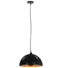 Deckenleuchten 2 Stk. Schwarz und Gold Halbkugelförmig 40cm E27