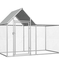 Hühnerstall 2x1x1,5 m Verzinkter Stahl