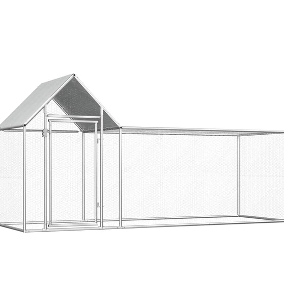 Hühnerstall 3x1x1,5 m Verzinkter Stahl