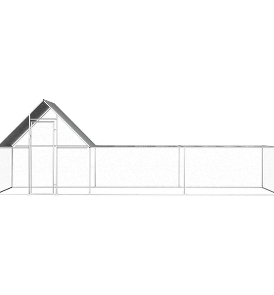 Hühnerstall 6x2x2 m Verzinkter Stahl