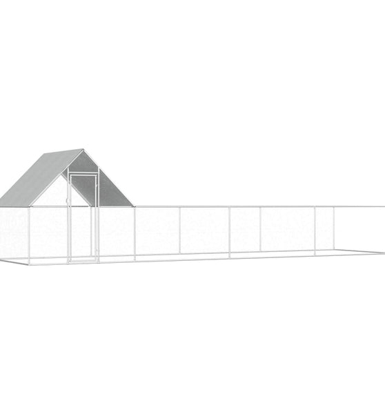 Hühnerstall 8x2x2 m Verzinkter Stahl