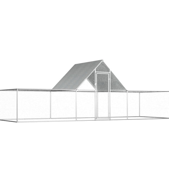 Hühnerstall 6x2x2 m Verzinkter Stahl