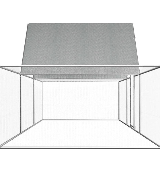 Hühnerstall 6x2x2 m Verzinkter Stahl
