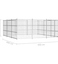 Outdoor-Hundezwinger 450×450×185 cm