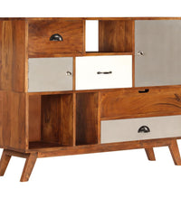 Sideboard 115 x 35 x 86 cm Akazienholz Massiv