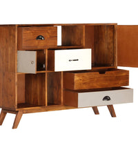 Sideboard 115 x 35 x 86 cm Akazienholz Massiv