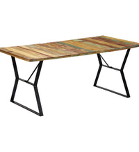 Esstisch 180x90x76 cm Altholz Massiv