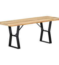 Sitzbank 110 cm Massivholz Mango