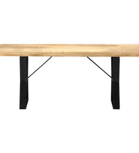 Sitzbank 110 cm Massivholz Mango