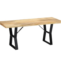 Sitzbank 110 cm Massivholz Mango