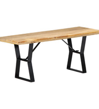 Sitzbank 110 cm Massivholz Mango