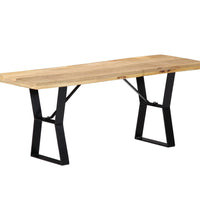 Sitzbank 110 cm Massivholz Mango