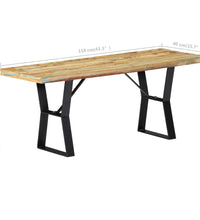 Sitzbank 110 cm Altholz Massiv